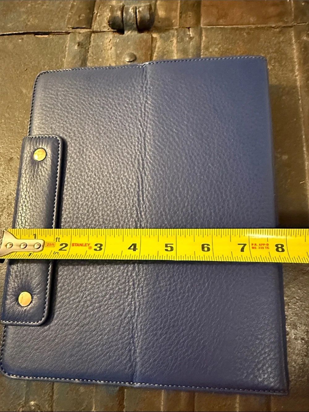 Tory Burch Pretty Blue leather tablet case
